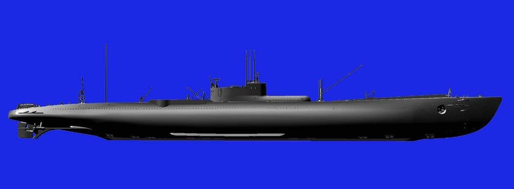 Aoshima Bunka Kyozaisha Ironclad Cruiser Submarine Type Otsu Special Submarine Equipped Ship 1/350 [Steel Ship] I-27