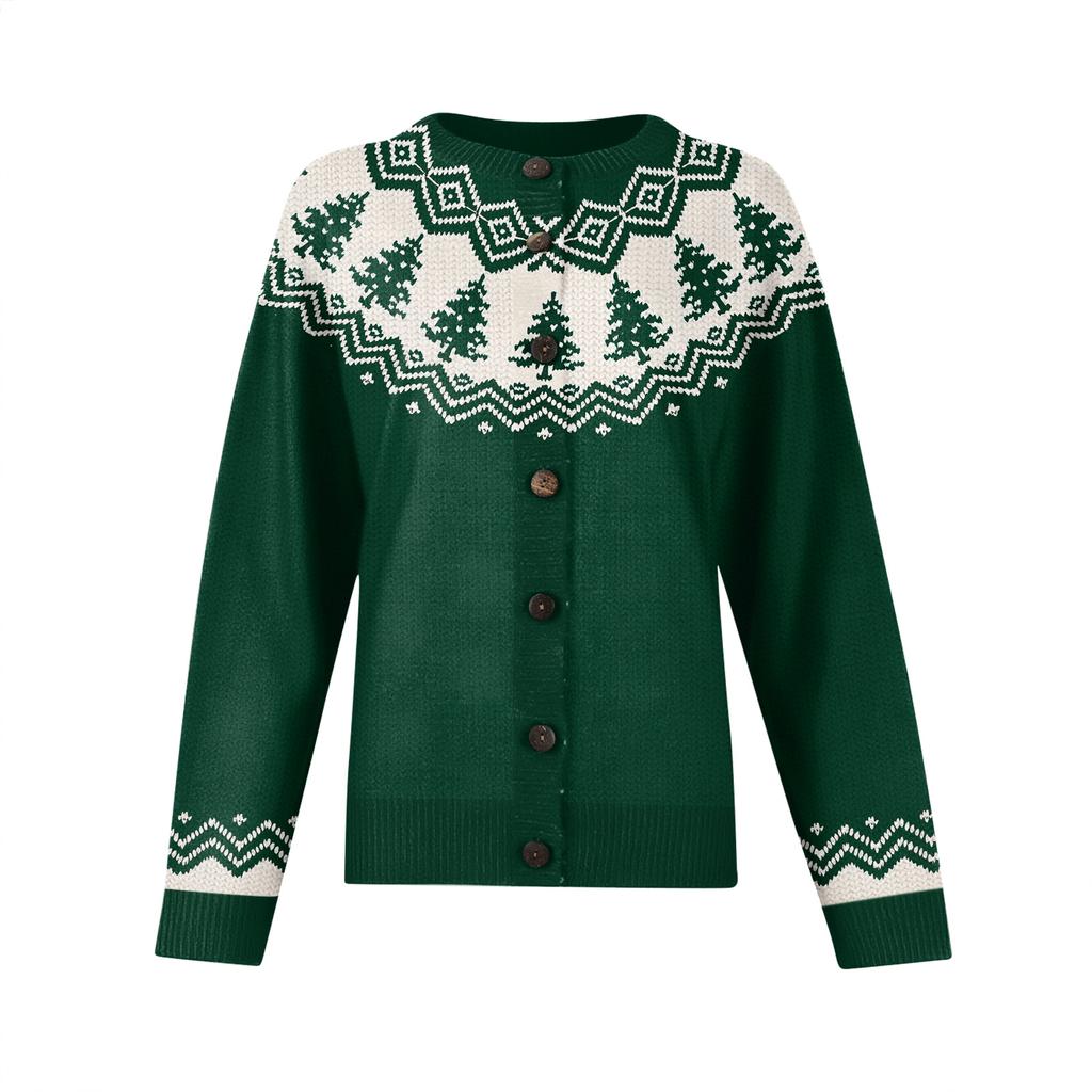 Women'S Christmas Sweater Cute Fun Christmas Sweater Fall And Winter Long Sleeve Knitted Sweater