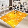 1PC orange slices Extra Large Non Slip Floor carpet, Office, family, bedroom, Studio Large Area Rug Indoor Rugs, Vibrant Colors