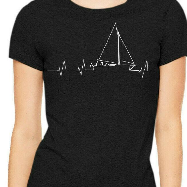 Barca Heartbeat Regalo Per La Nautica Maglietta A Maniche Lunghe - Foto 9