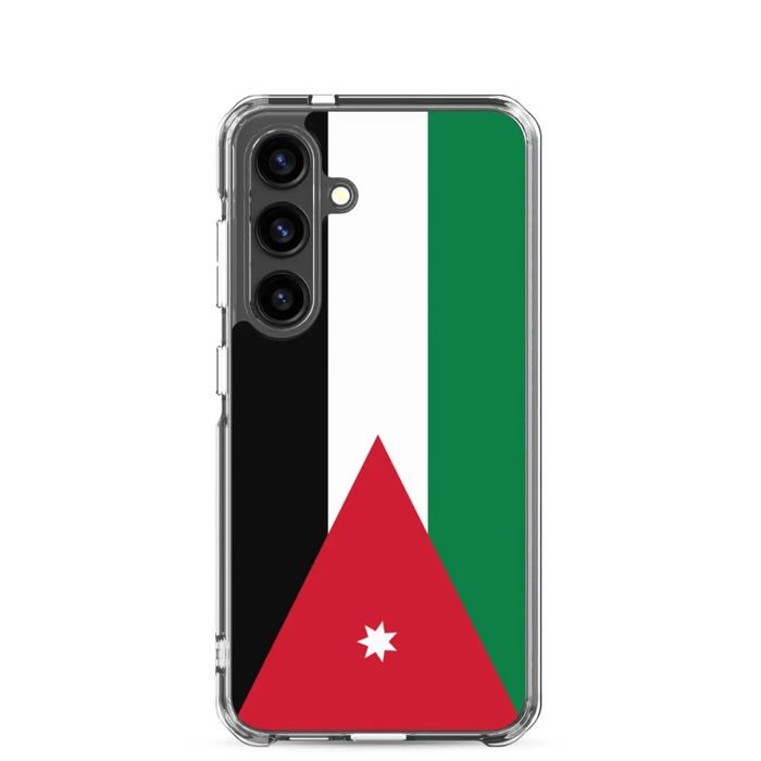 Coque Téléphone - Samsung - Galaxy S24 Plus - Drapeau Jordanie - Souple - Multicolore