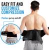 Adult Unisex Breathable Soft Polyester Adjustable Height Lumbar Support Brace with Basic Protection and Lower Back Pad