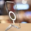 Slim Magnetic Clear Cover with kickstand for iPhone 11 12 13 14 15 16 Pro Max 17 Air Plus, Durable Phone Accessories Wholesale
