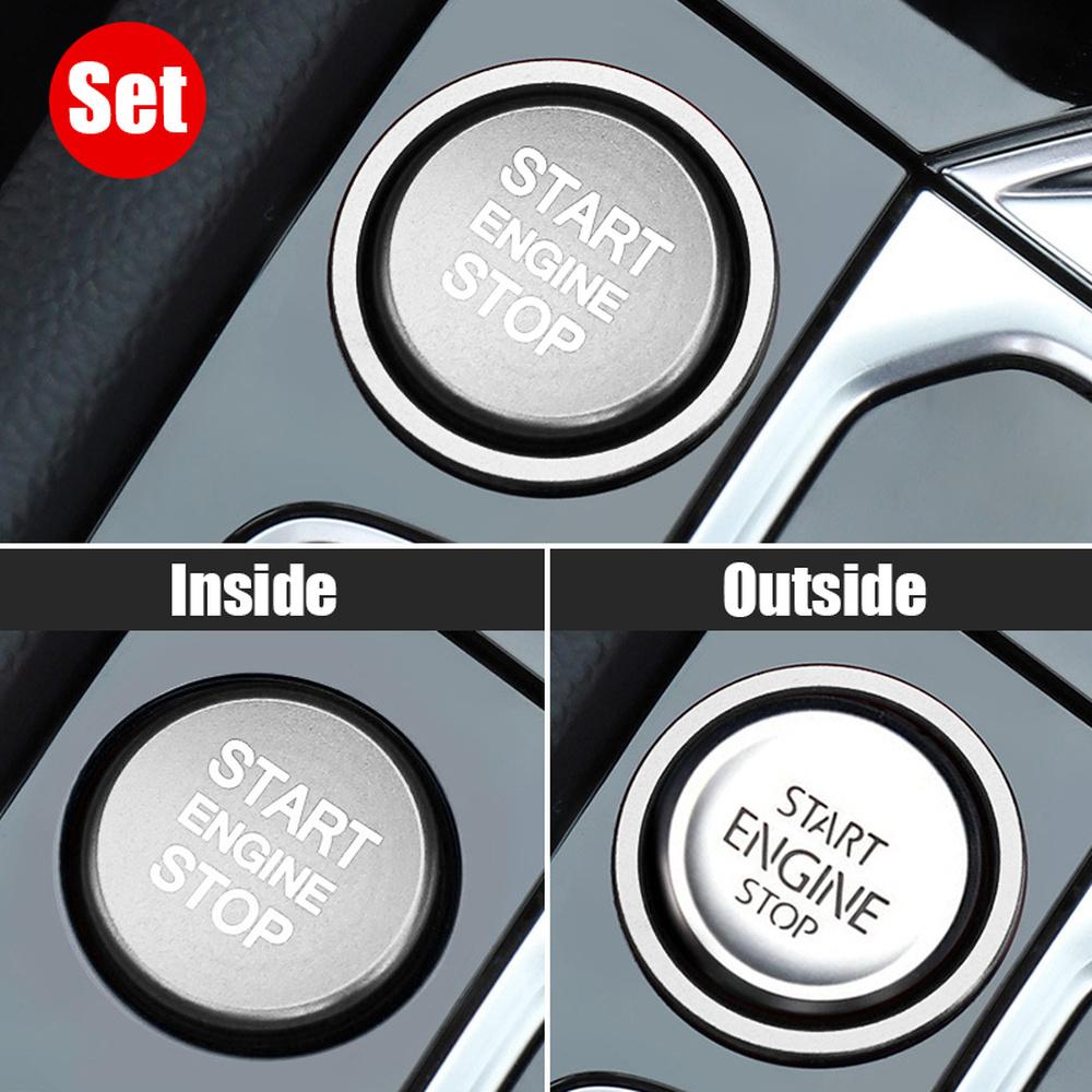 Engine Start Stop Button Ring Ignition Cover Trim for VW Arteon CC Passat B8 Golf 7 Magotan Jetta T-Roc, Interior Accessory