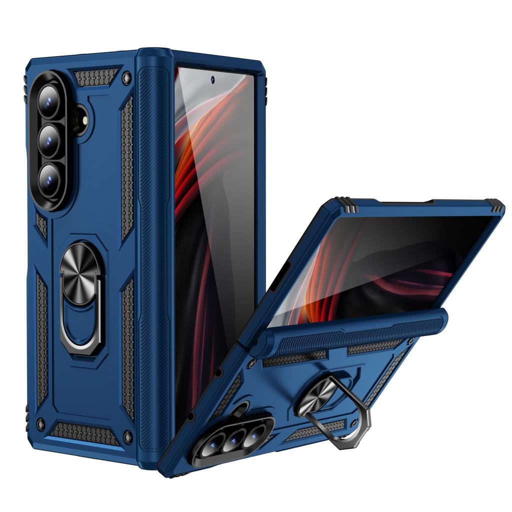 Convient pour Samsung Z Fold7 Étui de téléphone portable à écran pliant Sergent Anti-chute 6 5 4 3 Étui de protection à support magnétique pour voiture