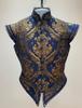 New !!! Adult Men Renaissance Tudor Elizabeth Vest Costume Pirate Colonial Red And Gold Brocade Jerkin Vest Costume Custom Made