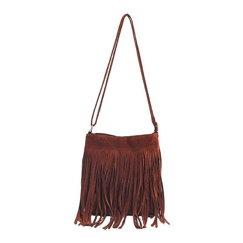 Fringed Crossbody Bag for Women Fashionable and Stylish Single-shoulder Bag A Niche Women's Bag