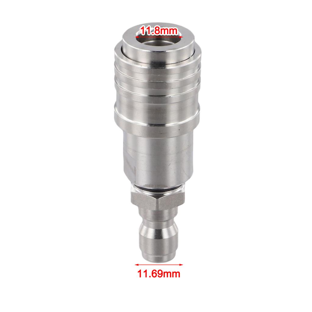 MotherType Stainless Steel Self Locking 1/4 Quick Connect Male To Female Connector for Secure Fastening Applications