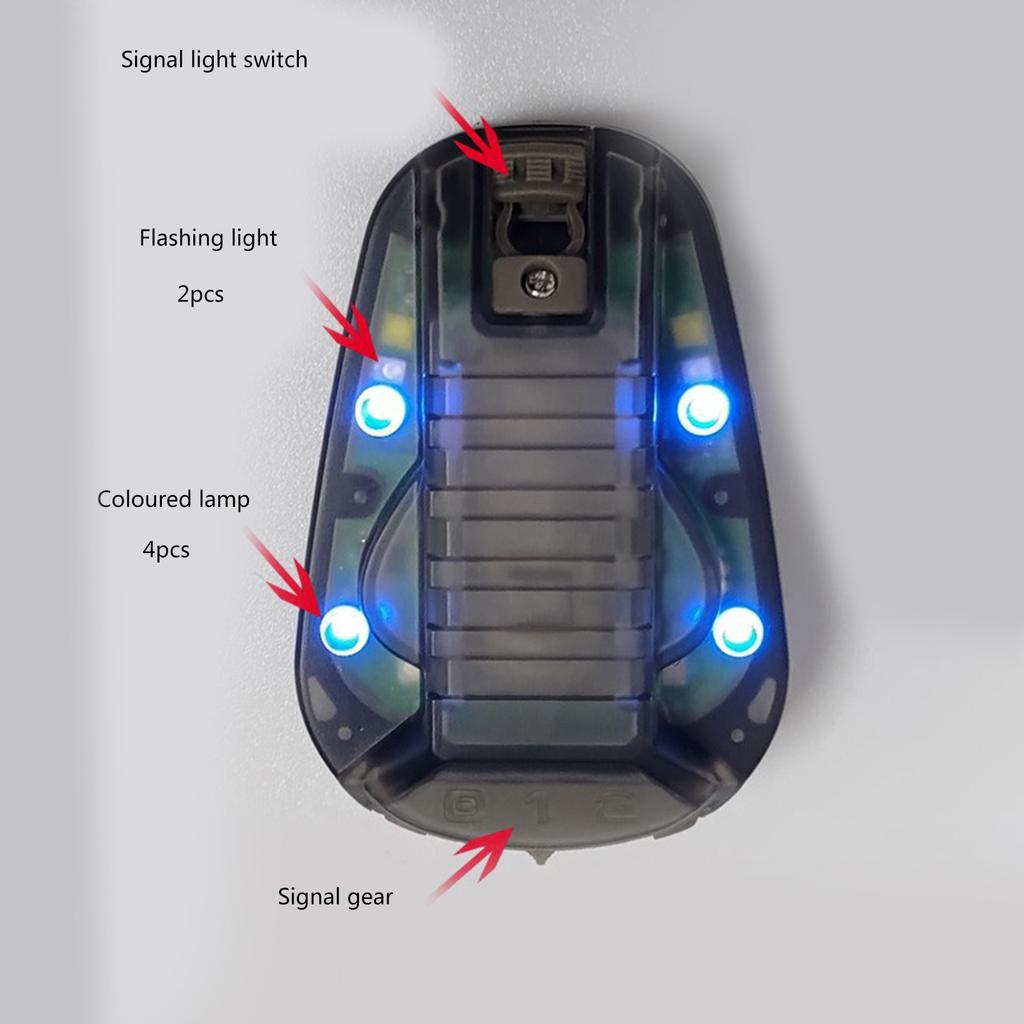 Elmetti Tattici Luce, Luce di Segnalazione di Sicurezza Torcia di Sopravvivenza, Strumento di Illuminazione Luce di Segnalazione per Elmetti