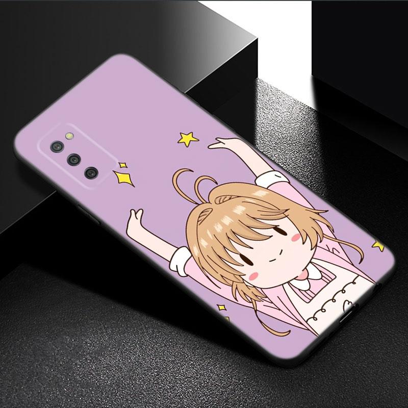 Card Captor Sakura Anime Handyhülle Für Samsung Galaxy A01 A03 Core A04 E A02 A05 A10 A20 A21 A30 A50 S A6 A8 + A7 Schwarze Hülle