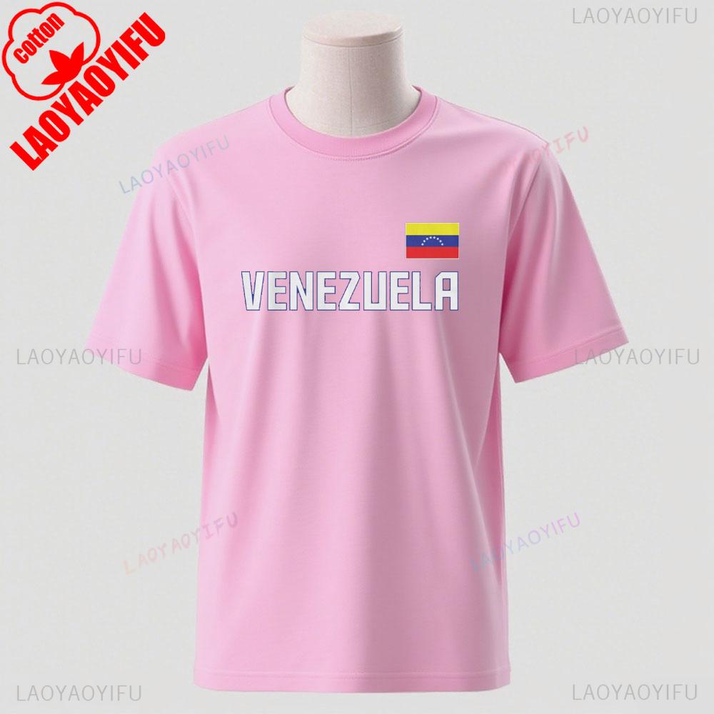 Venezuela National Flag Men Tshirt South America Woman Man High Quality Cotton Casual High Quality Cotton Graphic T Shirts S