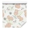 Cute Teddy Bears and Birds Wallpaper for Living Room and Bedroom 50x1000