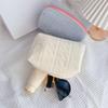 Bolsa de Cosméticos de Terciopelo Organizador de Almacenamiento de Gran Capacidad Bolsa de Maquillaje Portátil para Pinceles de Maquillaje Labiales Productos de Cuidado de la Piel