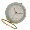 European Style Metal Clock Ingenious Mute Round Children Electronic Quartz Alarm Clock for Living