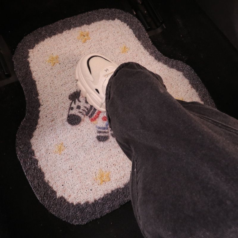Car Floor Mat for Driver's Seat, Cute Anti-Dirt Carpet-Style, Wear-Resistant, Customizable, Non-Slip, New Single-Piece Mat for Women