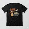 Roar Grill Repeat Shirt Father's Day BBQ Lion Dad Gift Tee