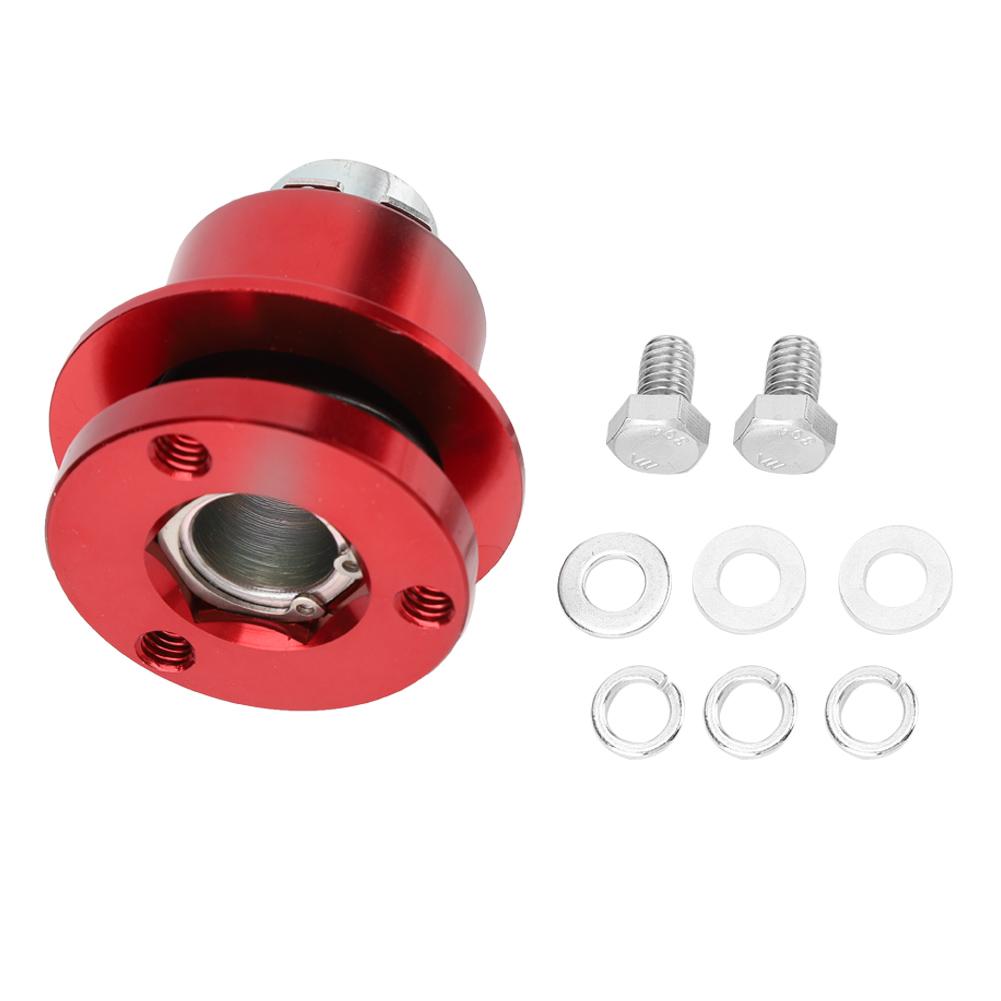 Car Quick Release 360 degrees  Steering Wheel Hub Adapter Kit 310‑101 (Red)