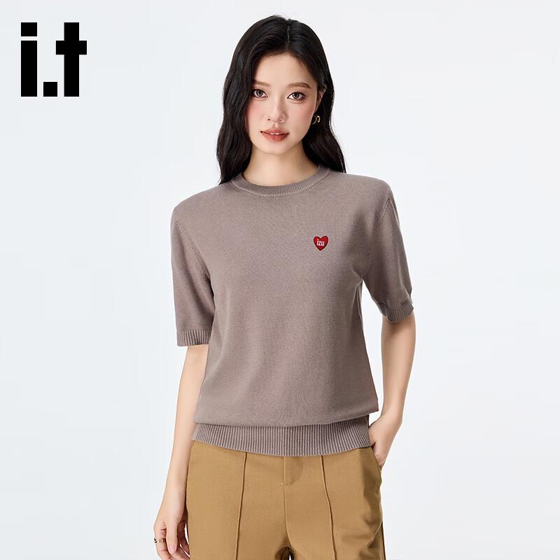 IZZUE Unisex Knitted  Old Money  Style Short Sleeve T-Shirt XL