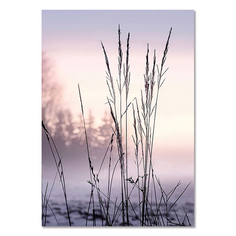 Lila Dahlie Reed Wand Kunst Einfache Linie Sexy Mädchen Landschaft Leinwand Malerei Nordic Poster Drucken Blume Bilder Zimmer Wand Dekor