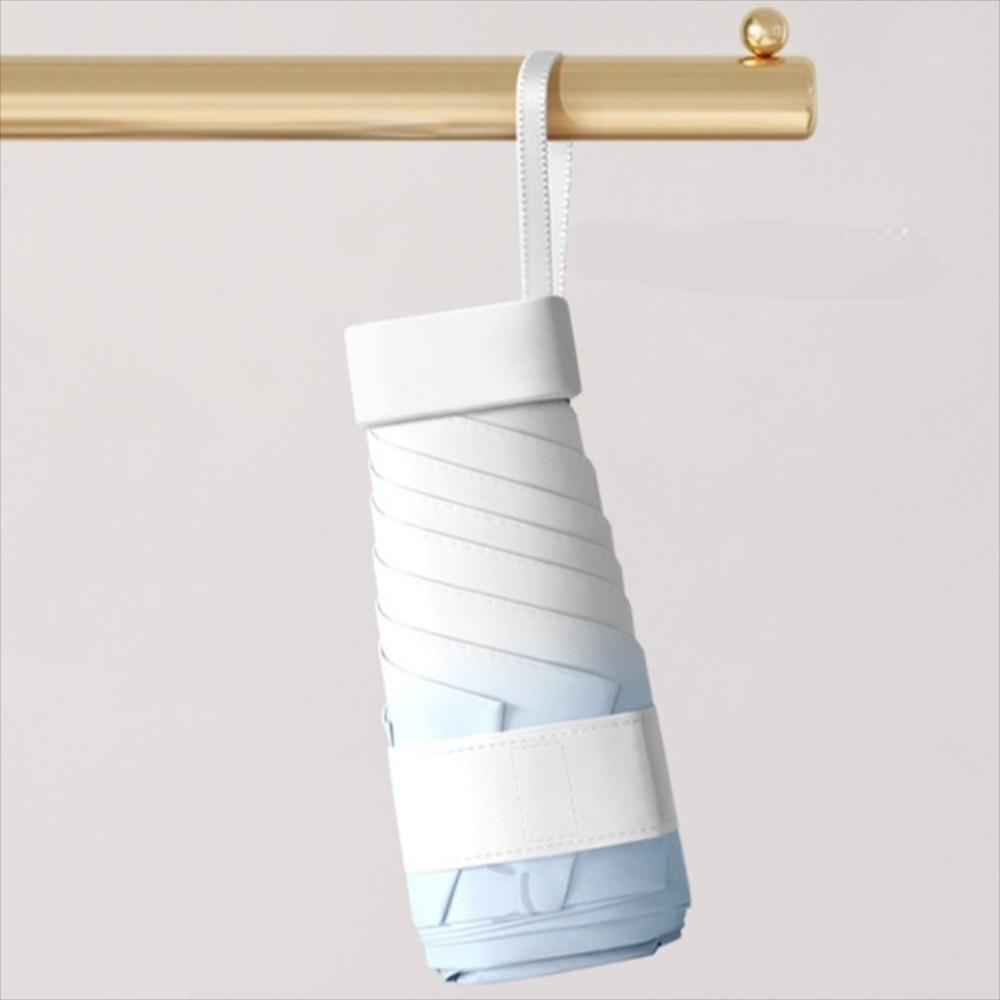 UV Protection Small Pocket Rain Umbrella Parasol Vinyl Folding Umbrella Mini Sun Umbrella  Outdoor