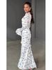 Slim Fit Floral Ruffle Dress - Gentle Spring 2025 Collection