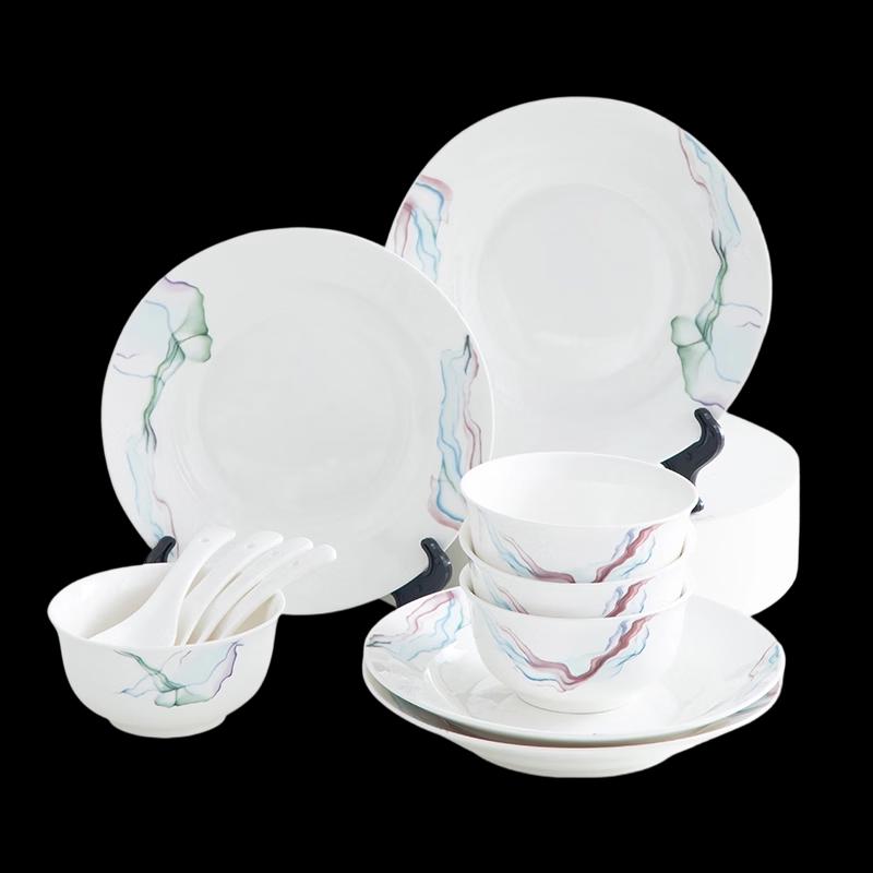 Weidu Elegant Chinese Ceramic Dinnerware Set