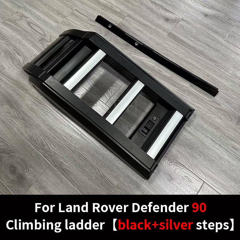 BCF1 Car Rear Tailgate Ladder Roof Climbing Ladder fit for Land Rover Defender 90 110 L663 Side Access Ladder Side Window Roof Step