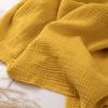 Tessuto di Cotone morbido 100% Cotone Colore Unico Mussola Doppia per Fai da Te Artigianato Materiale da Cucito Vestito Asciugamano Set Biancheria da Letto Garza Runner da Tavola Tessuto