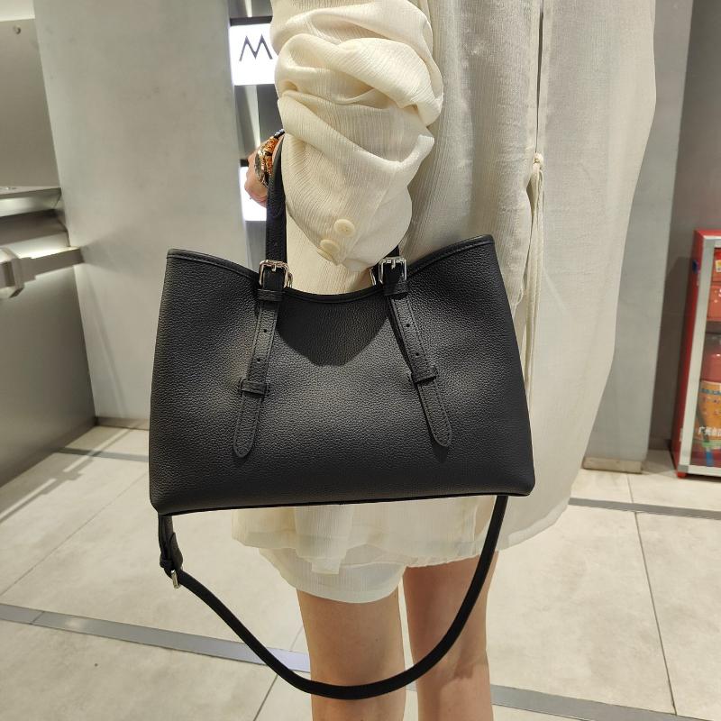 Leather Women's Bags Women's 2025 New Messenger High-end Commuting First-layer Cowhide Tote Bag Women's Handbag