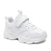 2025 Spring Kids Solid Color Soft Sole White Leather Sports Shoes
