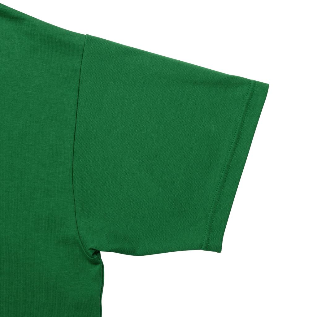 ONITSUKA TIGER Oversized Tee With Brand Logo Letter Print Casual Round Neck Solid Color Short Sleeve T-Shirt Unisex Tops Green 2183B280-300