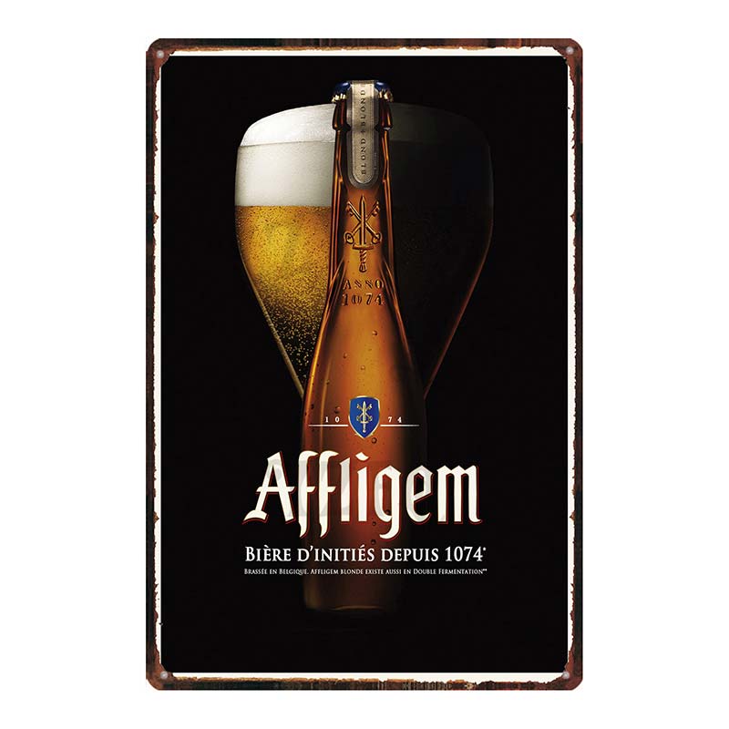 Beer Metal Tin Sign Paix Dieu Mort Subite Retro Poster Affligem For Wall Bar Pub Art Kitchen Coffee Home Decor 30X20CM DU-8499B
