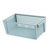Desktop Storage Basket Hollow Rectangular PP Organizer Bin for Snacks Stationary Toiletry Light