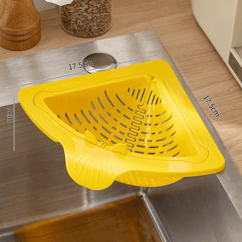 Sink Draining Hanging Basket Kitchen Sponge Rag Storage Rack Kitchen Sink Residue Filtration Anti-Clogging Draining Basket