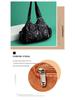Large Capacity Soft Leather Single-Shoulder Crossbody Bag for Middle-Aged Women - Multi-Layer Casual Handbag