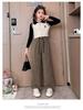 2024 Girls' Corduroy Wide-Leg Pants: Spring & Autumn Casual Straight-Leg for Kids