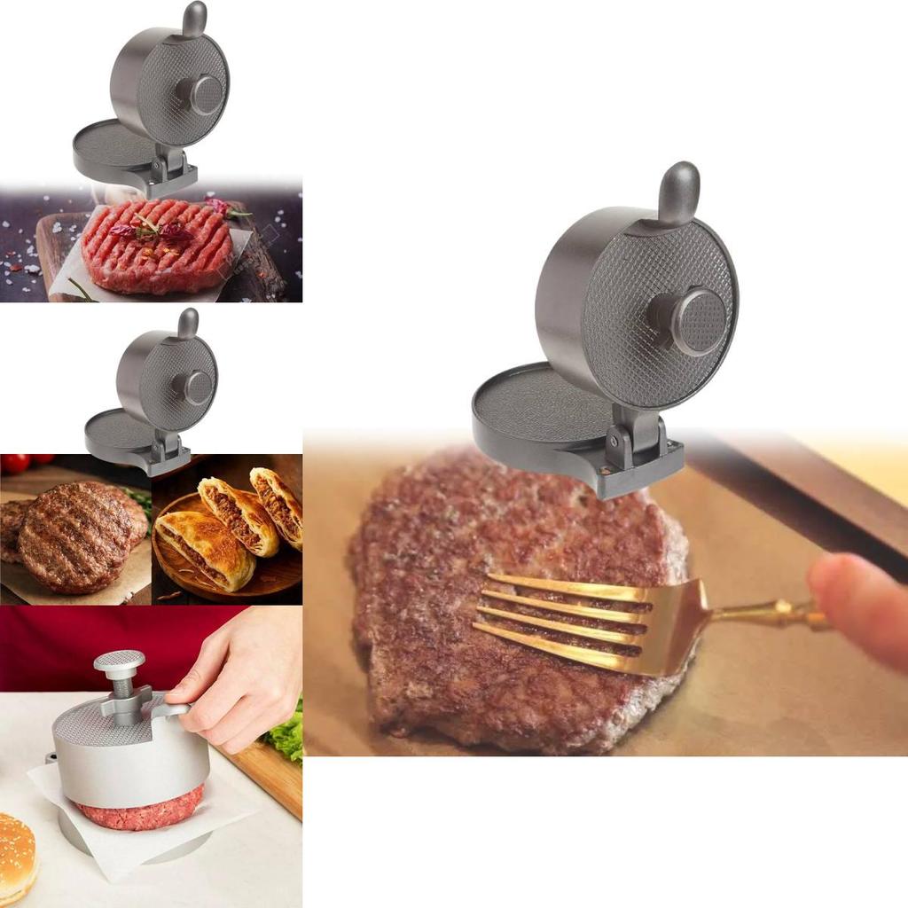Універсальний ручний прес для бургерів Малий алюмінієвий сплав Регульований інструмент для формування м'яса Для вишуканих котлет