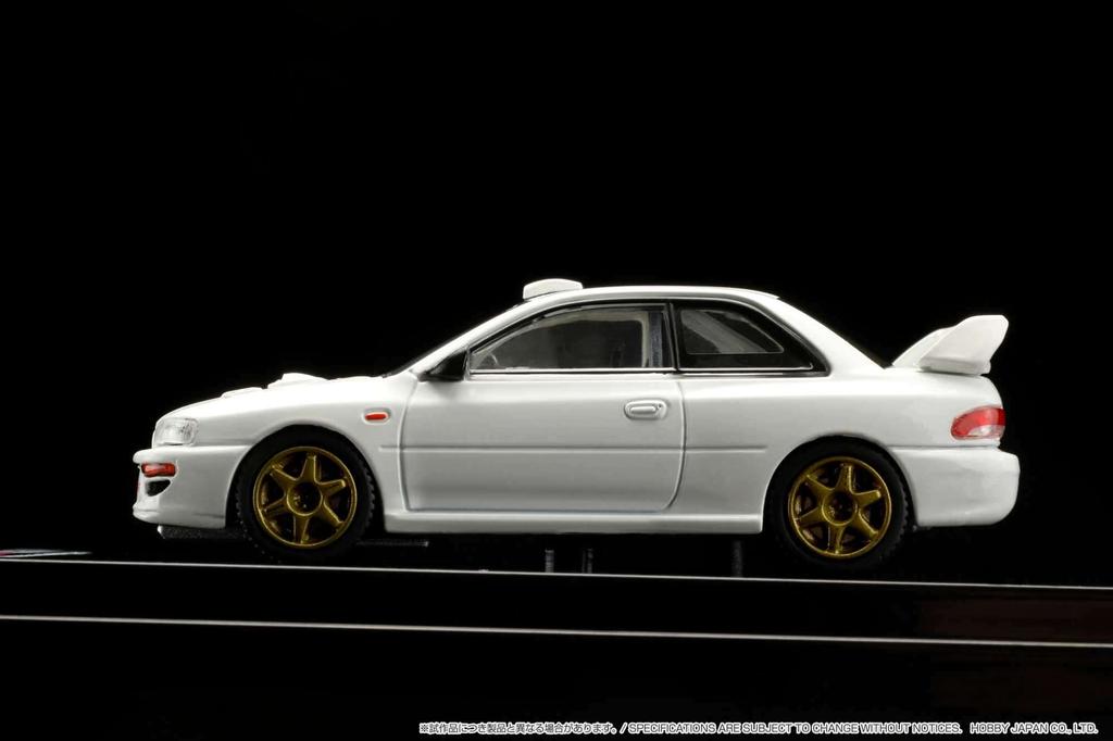 HJ64 Subaru Impreza 22B STi Version Rally Base Drive Feather White Finished Product HJ641041RW 1/64 (GC8 Modified) car/Left-hand