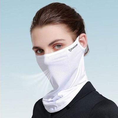 UV Protection Face Cover Golf Hiking Cooling Fabric, Blue, 1 Piece