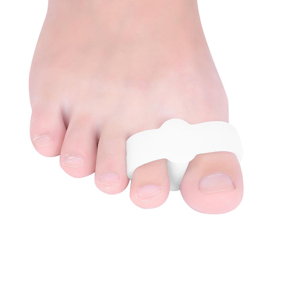 2PCS Silicone Gel Toe Protector Straightener Separator Alignment Pain Relief LJ
