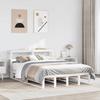 VidaXL Bed Frames Without Mattress White 120x190 Cm Solid Pine Wood 3306517
