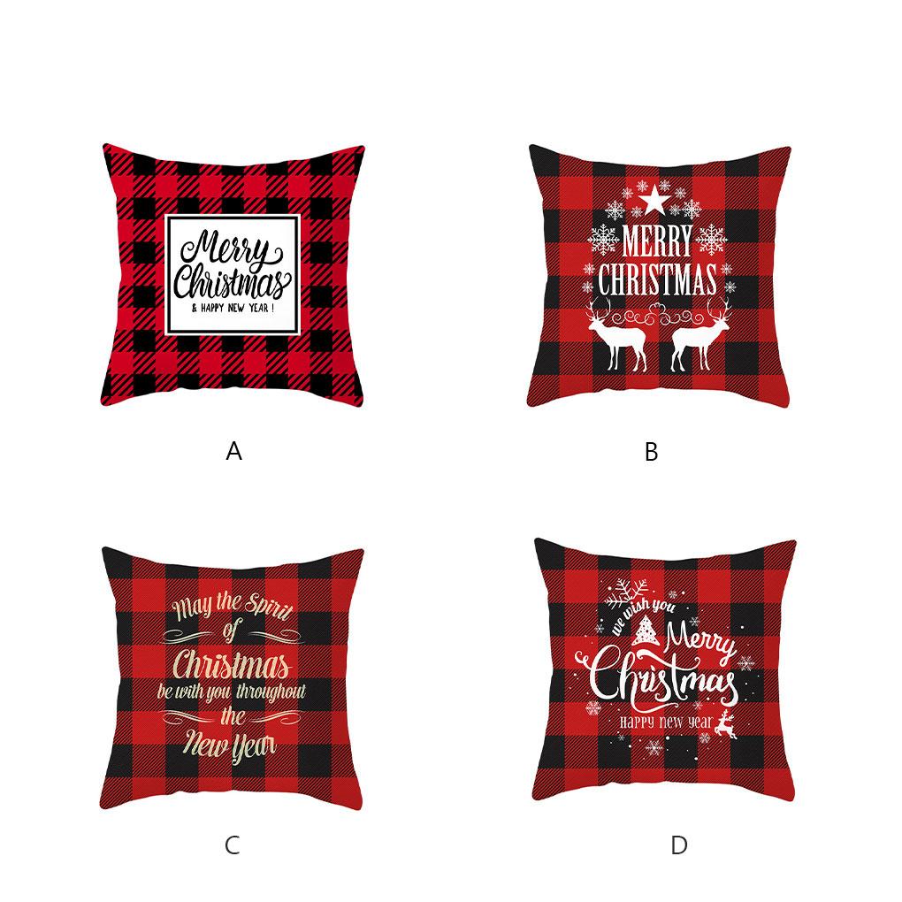 Christmas Pillowcase Xmas Wedding Decoration Pillow Case Home Sofa Car Living Room Bedroom Cushion Cover for Teens Adults