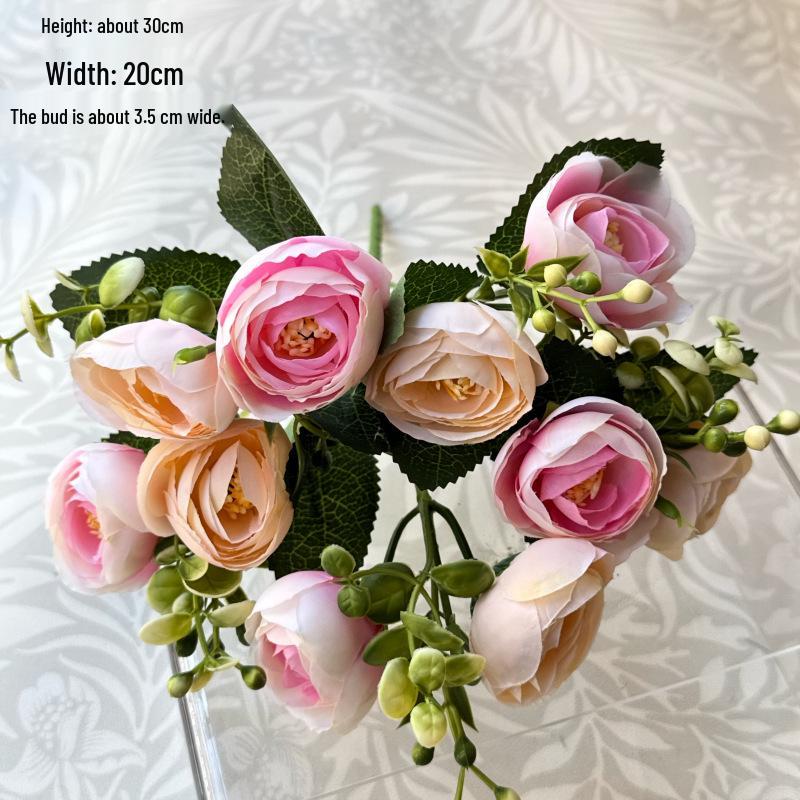 Artificial Wedding Bouquet: Rose & Chrysanthemum Ornament