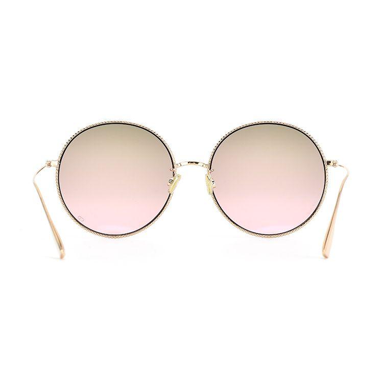 Dior Goldrahmen Pink Grüner Farbverlauf Runde Sonnenbrille Herren Sonnenbrille DIORSOCIETY2F-DDB-6086