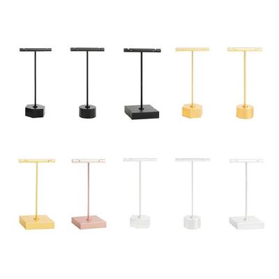 Convenient T-Shape Earring Rack Stylish Metal Earrings Presentation Stand Elegant Jewelry Holder for Women Girls