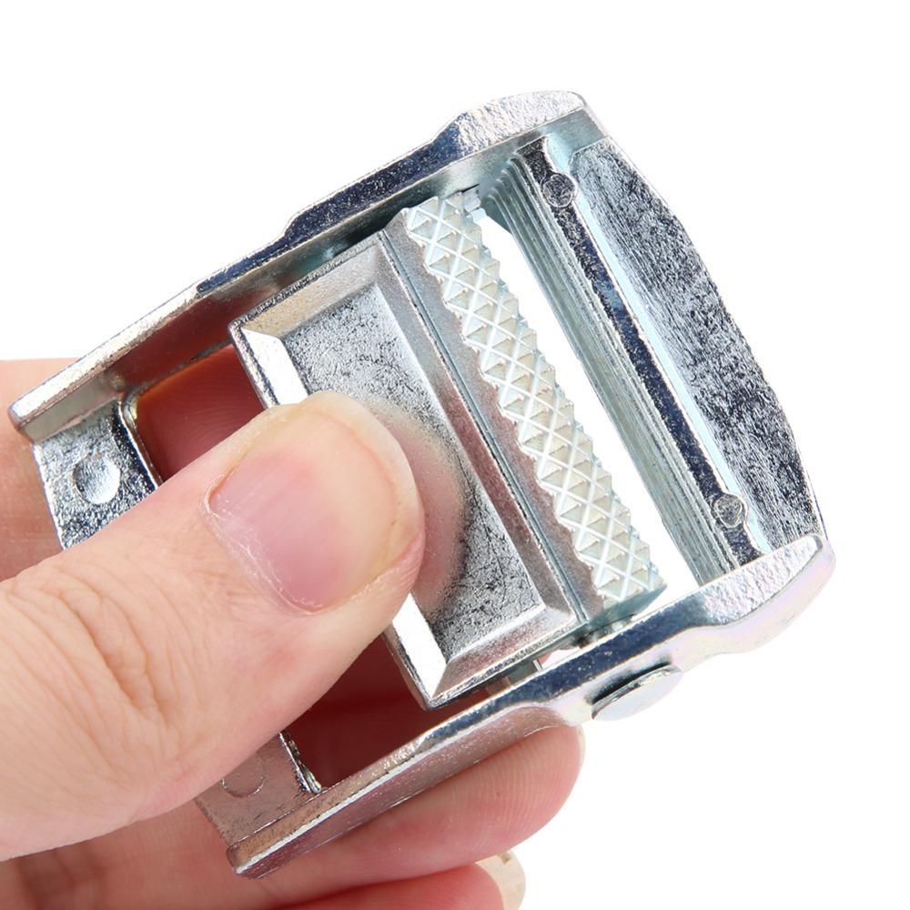2Pcs Heavy Duty Zinc Alloy Buckle Zinc Alloy Material Zinc Alloy Cam Buckle Lock for Cargo Straps 3.8cm