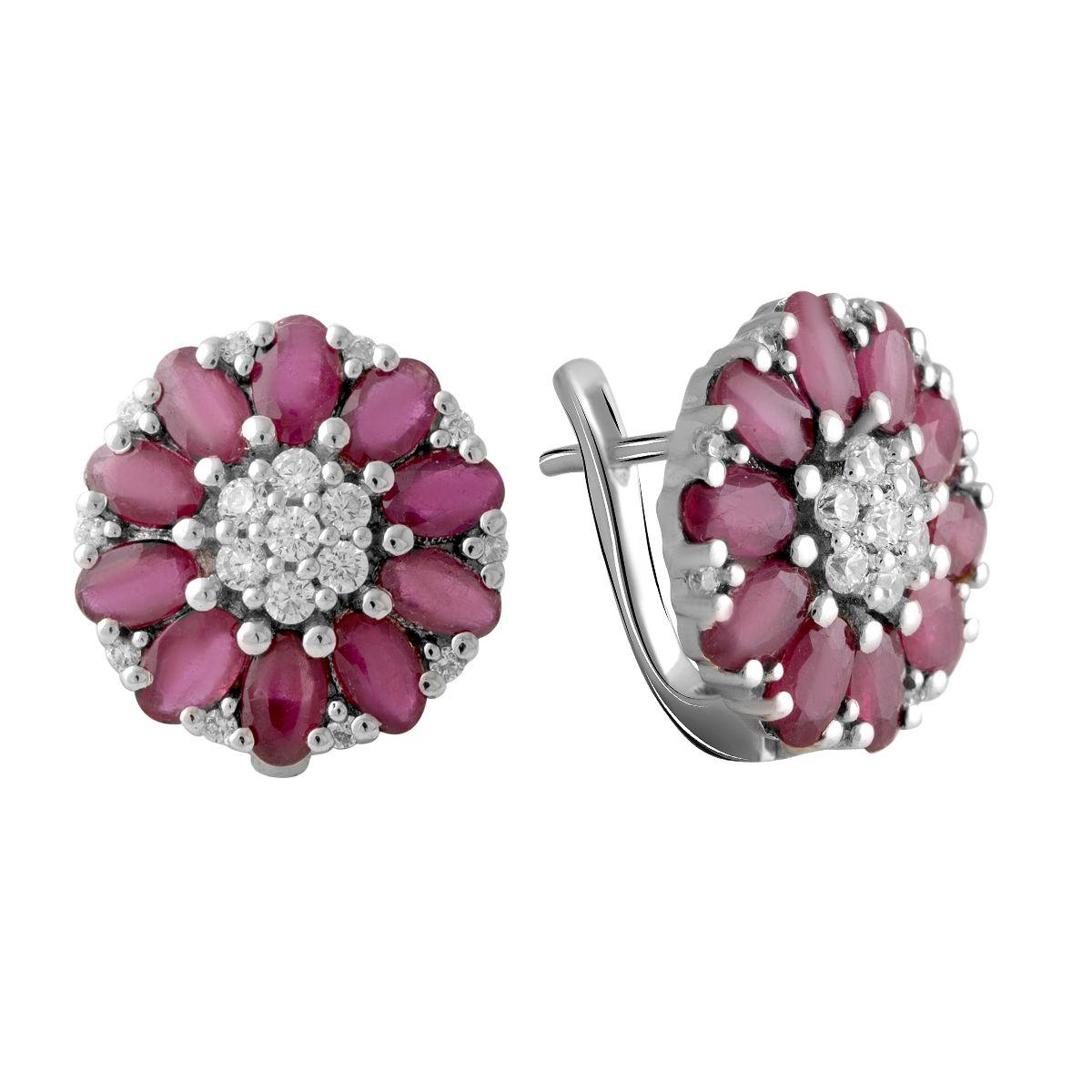 

Срібні сережки з натуральним рубіном 8.01ct (2058243) rubine червоний колір