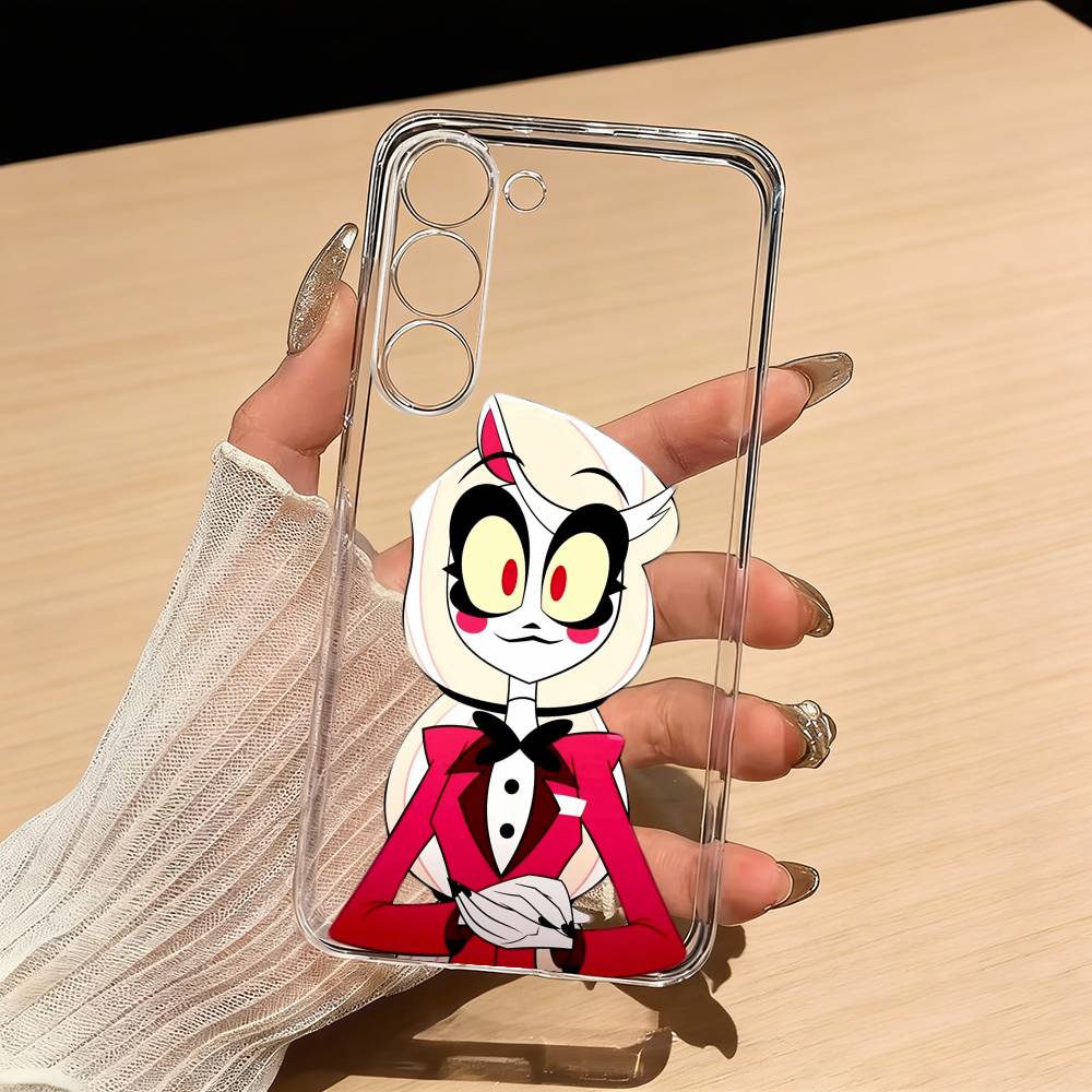 Charlie Morningstar H-Hazbin H-Hotel Phone Case For Samsung S25,S24,S21,S22,S23,S30,Ultra,S20,Plus,Fe,Lite Transparent Cover