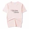 La Maglietta Diaries Stampa Damon Estiva Larga T-shirt Donna Ulzzang Casual T-shirt Harajuku