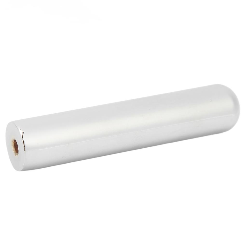 Guitar Slide Kit Round Metal Professional Guitar Tone Bar with 4 Picks 1 Ring Silver